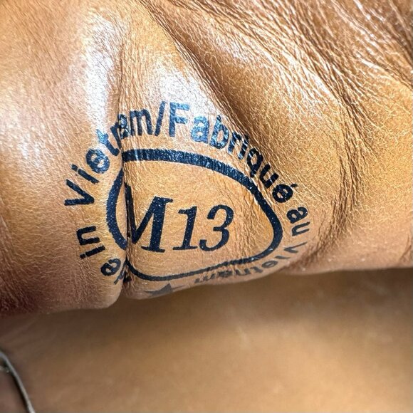 John Fluevog Kickback Moving Sneakers Shoes Mens Size 13 Orange Leather Casual - Picture 10 of 11